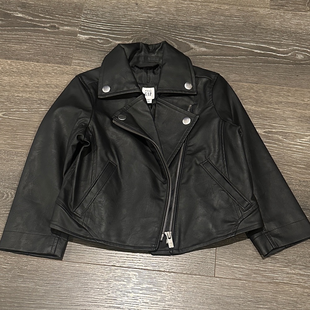 Gap Toddler Black Biker Jacket